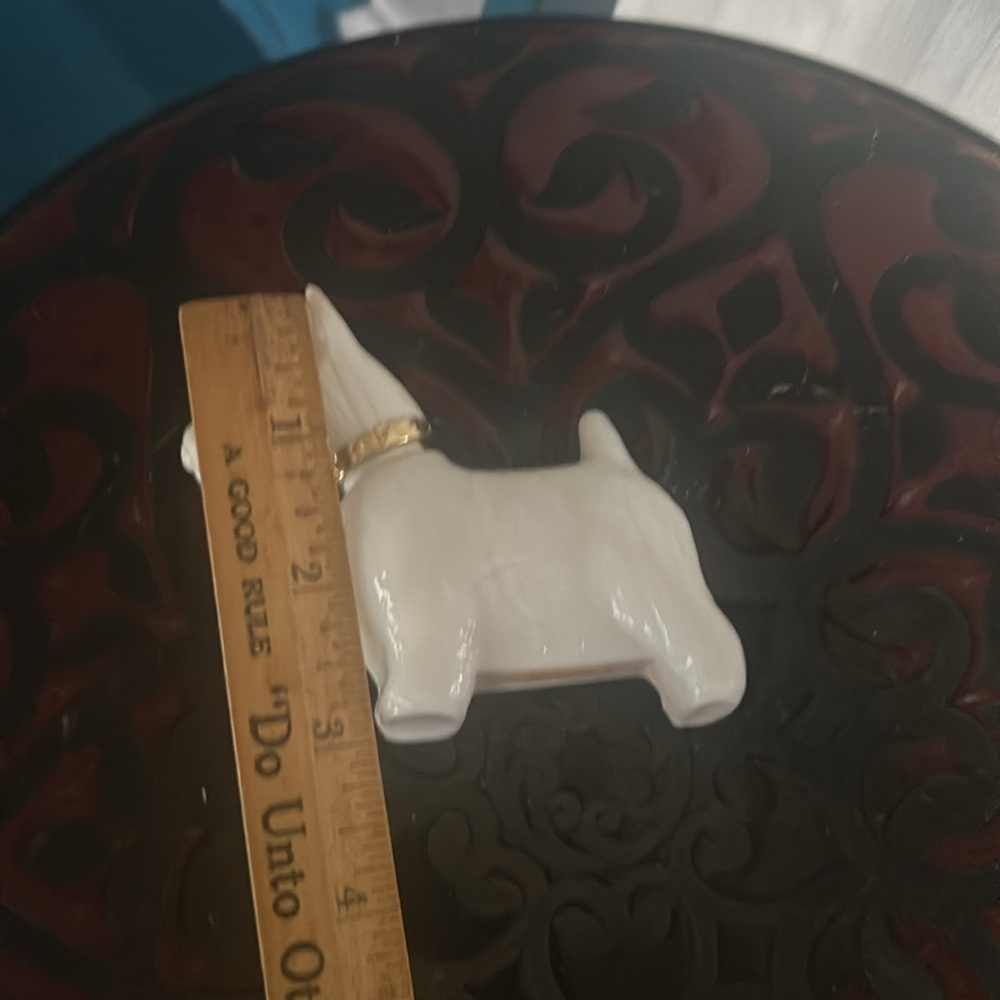 Vintage Milkglass Scottie Dog Fragrance Figurine - Picture 9 of 10